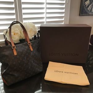 LOUIS VUITTON CABAS MEZZO, Item #M51151 Tote Bag